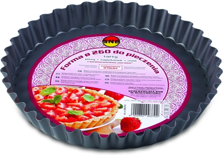 Molde de horneado antiadherente para tarta y pizza 26 cm gris