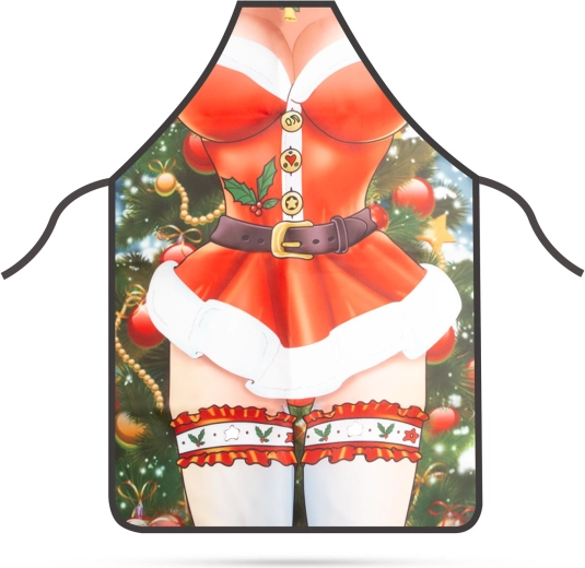 Delantal navideño para mujer con motivo de Mamá Noel