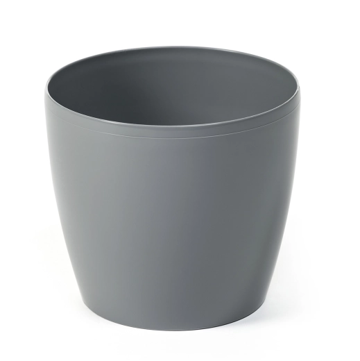 Maceta Magnolia 21 cm gris brillante