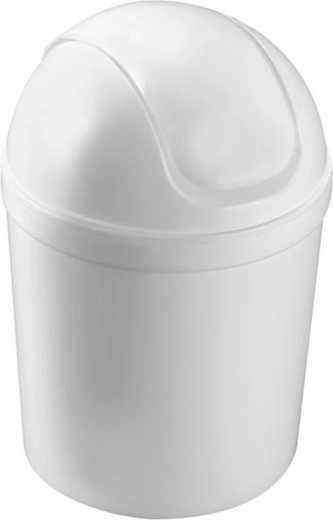 Papelera de plástico con tapa abatible Heidrun de 1,5 l