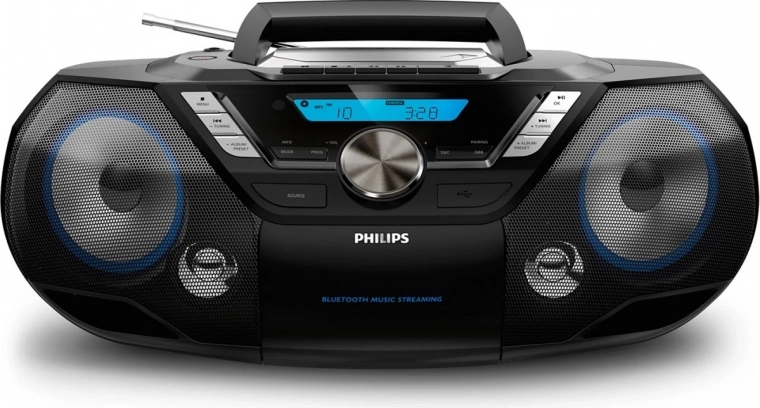 Radio portátil CD boombox PHILIPS con Bluetooth, USB, DAB+ y FM