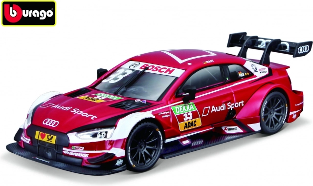 Bburago Race Audi Sport RS 5 DTM 2018 René Rast 1:32 modelo rojo