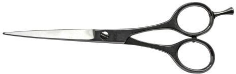 Tijeras de barbero con apoyo para el dedo de acero inoxidable 16,5 cm