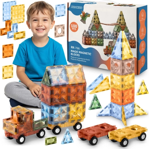Juego de construcción magnético Ricokids XXL 100 piezas