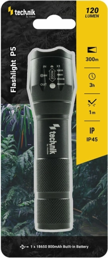 Linterna Technik MT-P5 con carga USB y LED CREE XPE