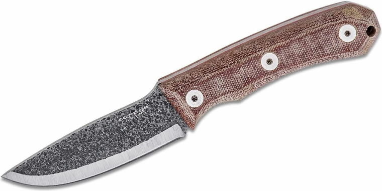 Cuchillo universal Condor Mountain P.A.S.S. Carry 8,9 cm, marrón, Micarta, funda de cuero