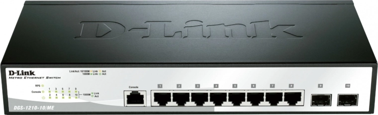 Switch gestionado gigabit D-Link DGS-1210-10/ME/E