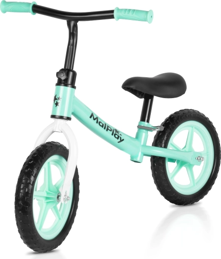 Bicicleta de equilibrio FLIKO turquesa y blanca