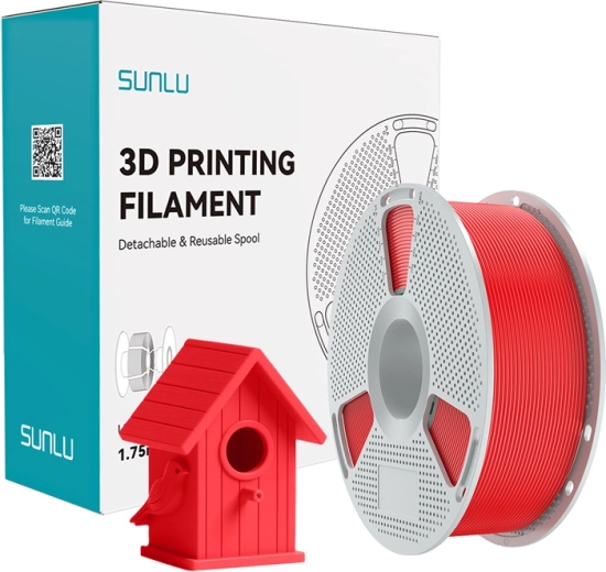Filamento Sunlu ASA rojo 1,75 mm