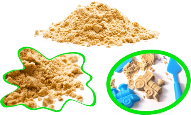 Arena sensorial para niños 1 kg en bolsa – Beige