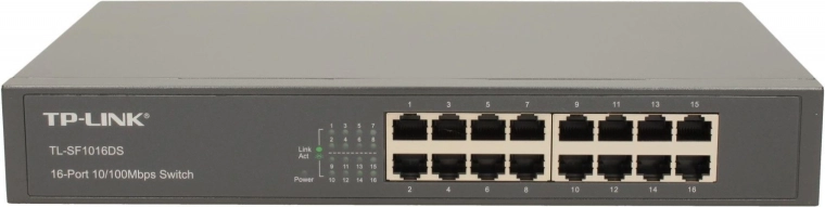 Conmutador TP-LINK TL-SF1016DS 16 puertos 10/100Mbps