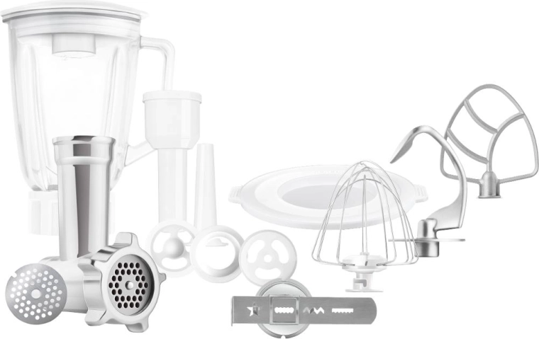 Amplios accesorios para muchas recetas