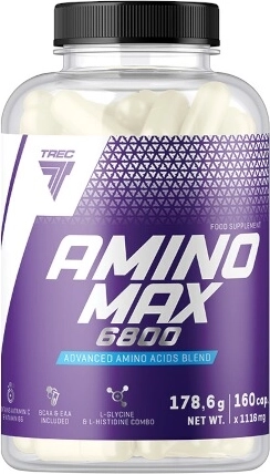 Trec Amino Max 6800 – aminoácidos en cápsulas (160 cápsulas)