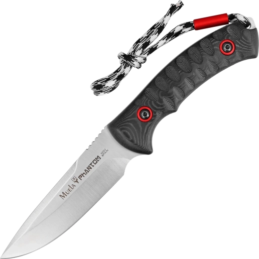 Cuchillo universal Muela Phantom 12 cm con micarta y funda de cuero
