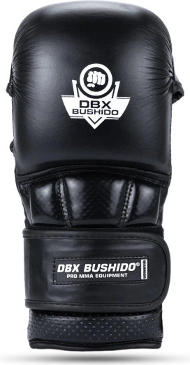Guantes premium de MMA DBX Bushido Warrior negros – negra