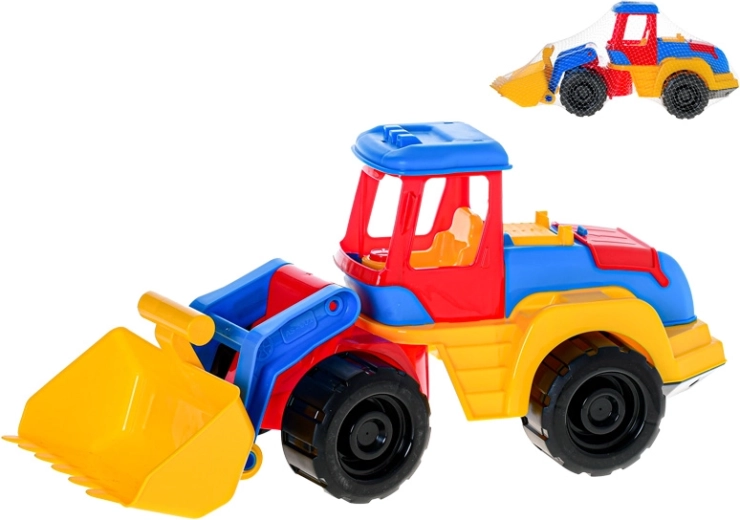 Tractor cargador de plástico de 45 cm para la arena y el jardín