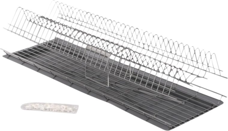 Metpol escurridor de pared para armario 80 cm plateado con bandeja
