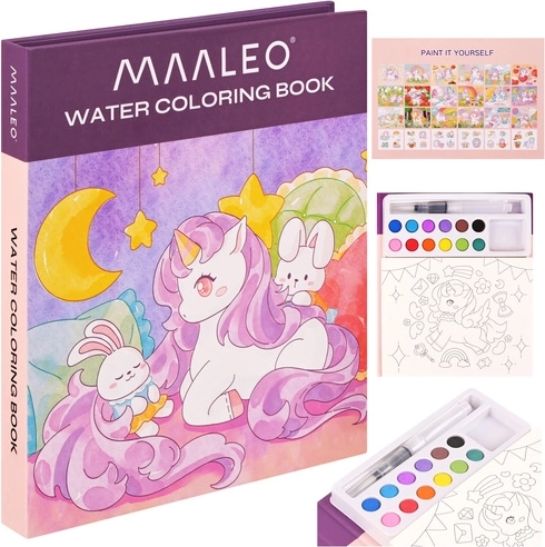 Acuarelas mágicas Unicornio Maaelo