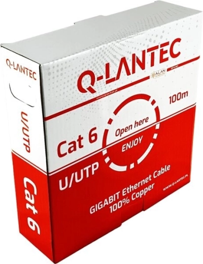 Cable de datos Q-LANTEC U/UTP categoría 6 PVC Eca 100 m