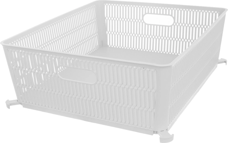 Cesta Nesta apilable blanca