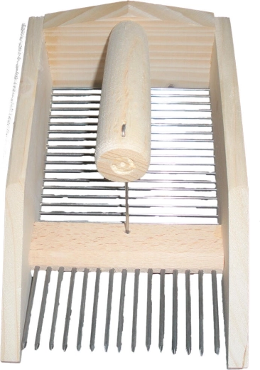 Peine recolector de arándanos de madera y acero inoxidable