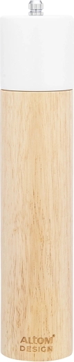 Molinillo de madera para especias blanco 5,5 × 26,5 cm