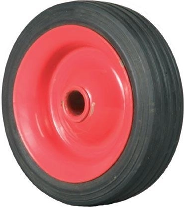 Rueda maciza para carretilla de mano 100 mm con disco metálico, buje 12 mm
