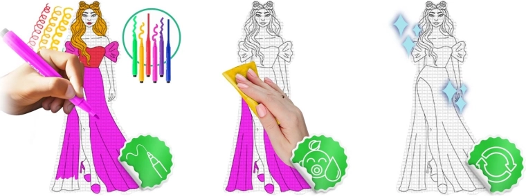 Superficie para colorear que se limpia fácilmente