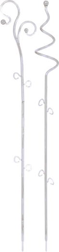Soporte para orquídeas Decor, blanco transparente, 58,5 cm
