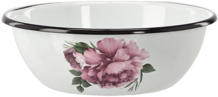 Cuenco esmaltado 1,5 l, diámetro 20 cm – blanco