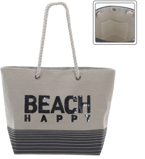 Bolsa de playa Beach Happy 50 × 35 cm