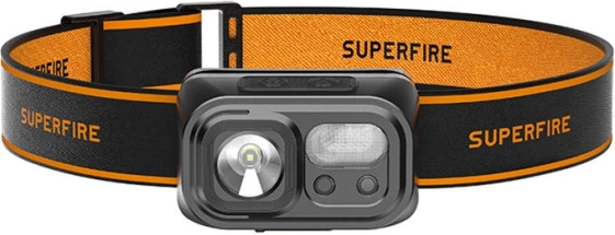 Linterna frontal LED Superfire 220 lm con USB‑C