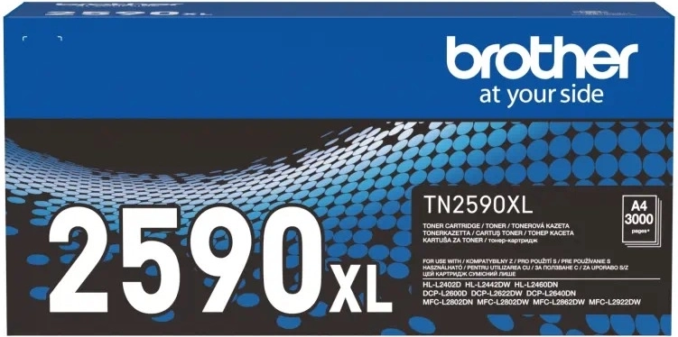 Tóner BROTHER negro de alto rendimiento para las series L24xx/26xx/28xx/29xx