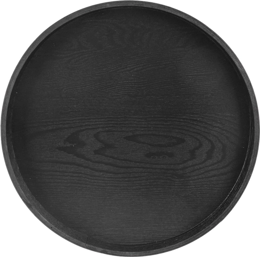 Bandeja redonda de madera para servir 38 cm