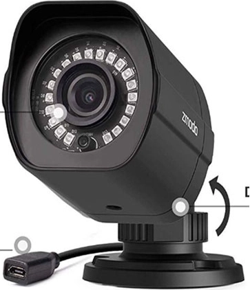 Cámara de seguridad Zmodo 1080p con resistencia IP65 para uso en exteriores e interiores