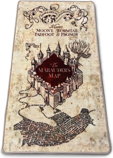 Felpudo Harry Potter Mapa del Merodeador 76 × 133 cm