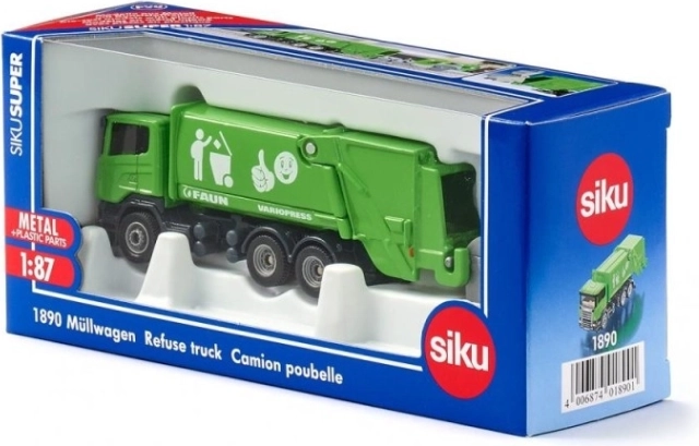 Modelo metálico de camión de basura 1:87