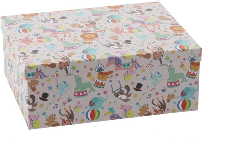 Caja de regalo Kolorowe Zwierzęta 31 × 24,5 × 12 cm - 1 pieza