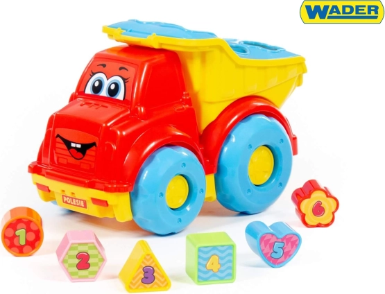 Coche infantil volquete con encajables de formas