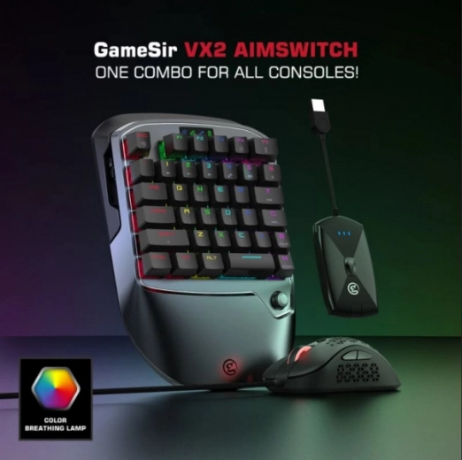 Combo gaming inalámbrico de teclado y ratón GameSir VX2 AimSwitch