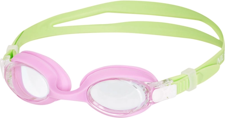 Gafas de natación infantiles NILS Aqua NQG700AF verde‑rosa