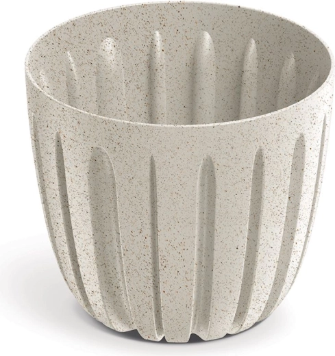 Maceta Wario Eco Wood 16,8 cm blanca