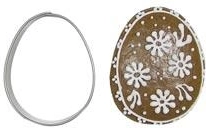 Cortador de acero inoxidable para galletas con forma de huevo 5 cm