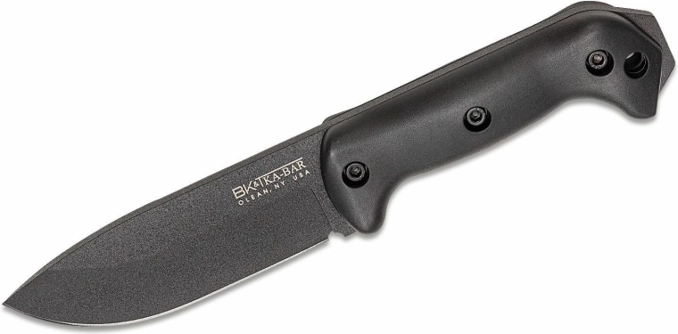 Cuchillo de exterior KA-BAR Becker Companion 13,3 cm, negro, Zytel, funda