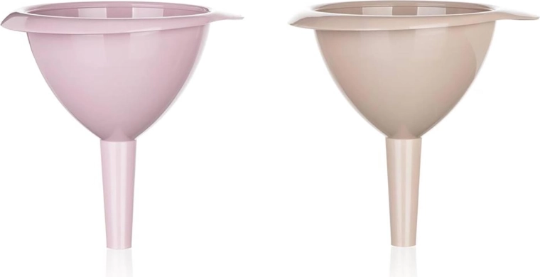 Embudo de plástico de 10,4 cm ACCASA – mezcla de colores pastel