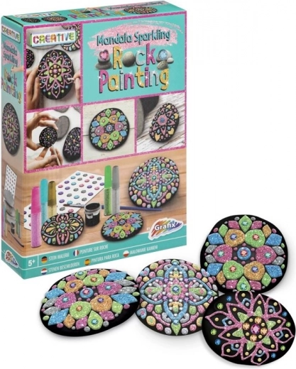 Pintura sobre piedras GRAFIX – decoración brillante de mandalas