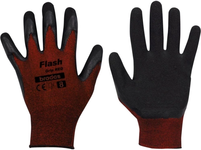 Guantes de trabajo FLASH GRIP de látex, talla 11