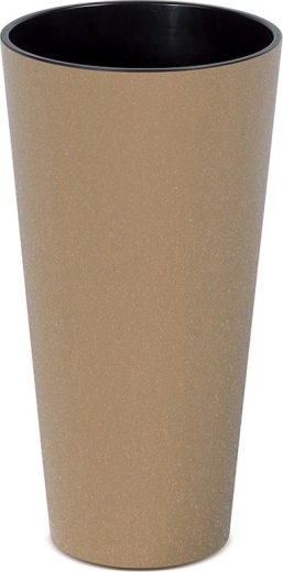 Maceta Tubus Slim Eco Wood con inserto 25 cm – naturo