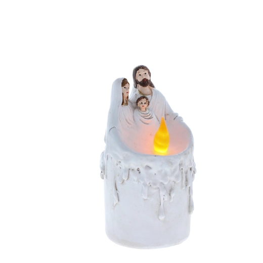 Vela LED con la Sagrada Familia 18 cm