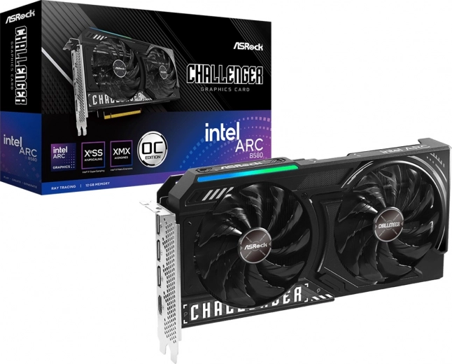 Tarjeta gráfica ASROCK ARC B580 Challenger 12GB OC